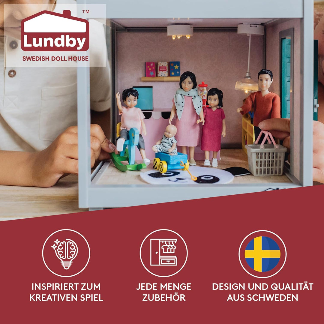 Lundby Puppenhaus Puppen für Puppenhaus Familie - Puppenfamilie Jamie - Puppenhaus Biegepuppen - Pup