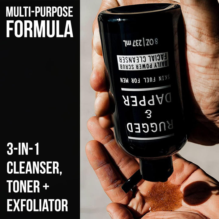 RUGGED &amp; DAPPER Peeling und Gesichtsreiniger für Männer 237 ml