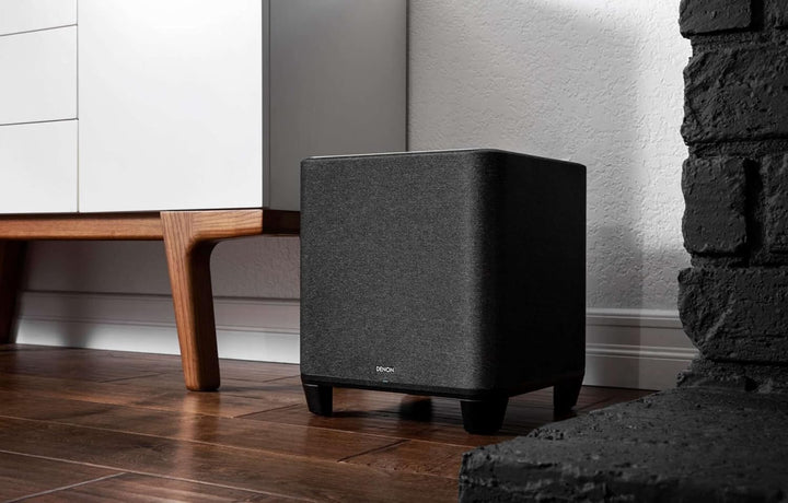 Denon Home Wireless-Subwoofer mit HEOS Built-in, WLAN, Class-D Hochleistungsverstärker, 8 Zoll Bass