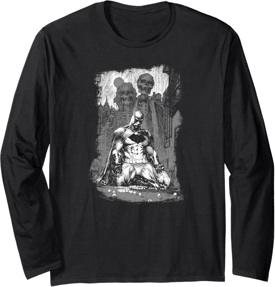 Batman Sketchy Shadows Langarmshirt