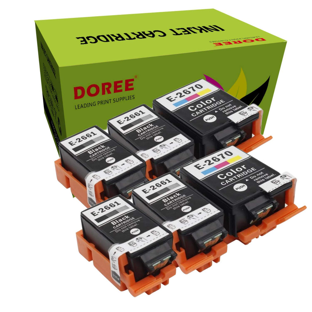 Doree T2661/2670 für WorkForce WF-100W, WF 100 (W), WF100, WF100W (4 Schwarz und 2 Farben)