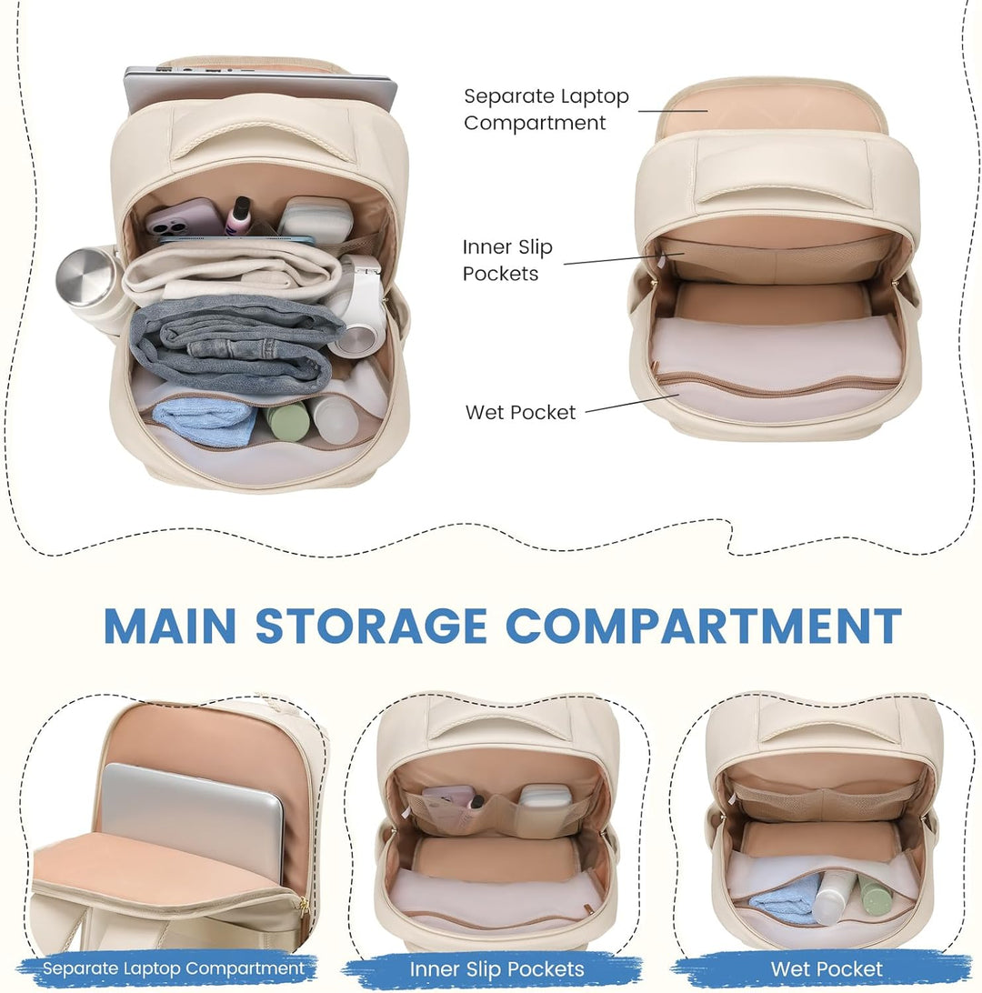 GOLF SUPAGS Lunch Rucksack, 16 Zoll Laptop Rucksack Schulrucksack mit Lsoliertes Kühltasche für Arbe