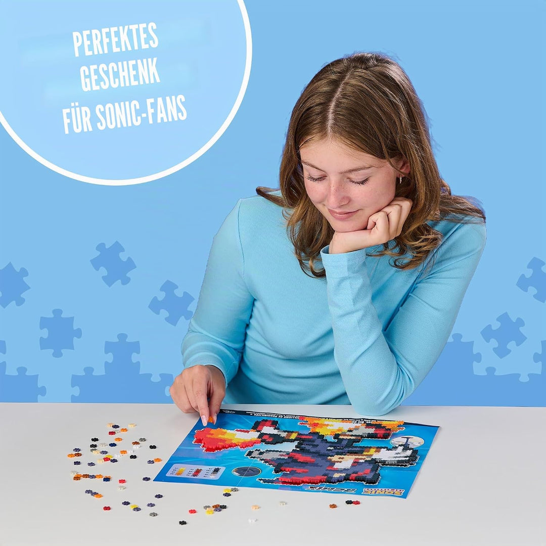 TOMY Jixelz® Remix Sonic The Hedgehog Bastelset - Running Shadow - 700+ Teile