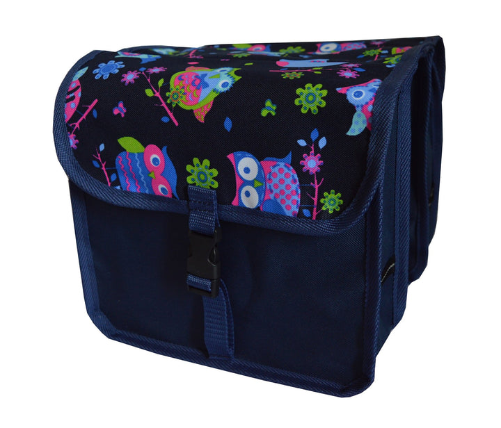 Beluko FAHRRADTASCHE 14-20 Zoll Kinder Satteltasche Gepäckträgetasche Doppel 2 x 5l 4. Mini - Eule D