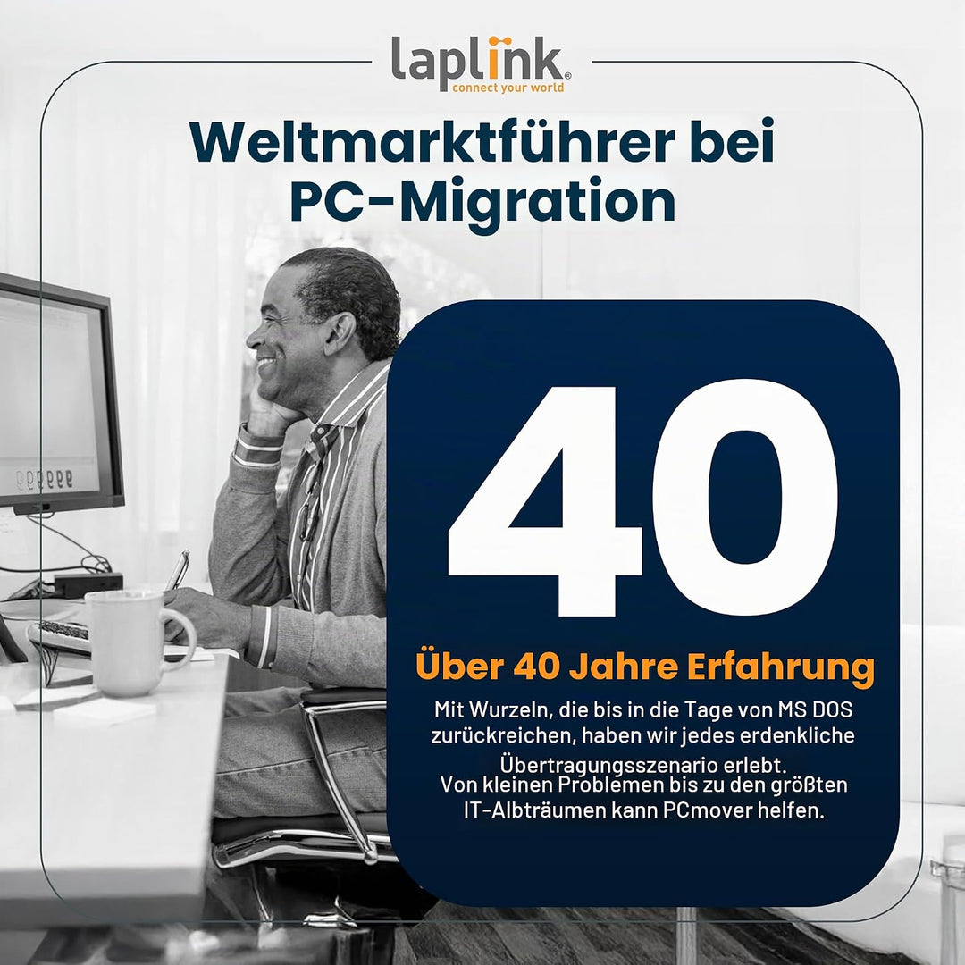 LAPLINK - Ethernet-Kabel - Highspeed-Datenübertragung - Übertragungskabel für PCmover-Migrationssoft