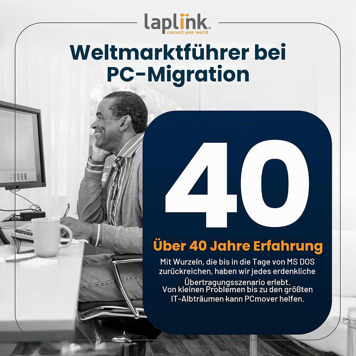 LAPLINK - Ethernet-Kabel - Highspeed-Datenübertragung - Übertragungskabel für PCmover-Migrationssoft