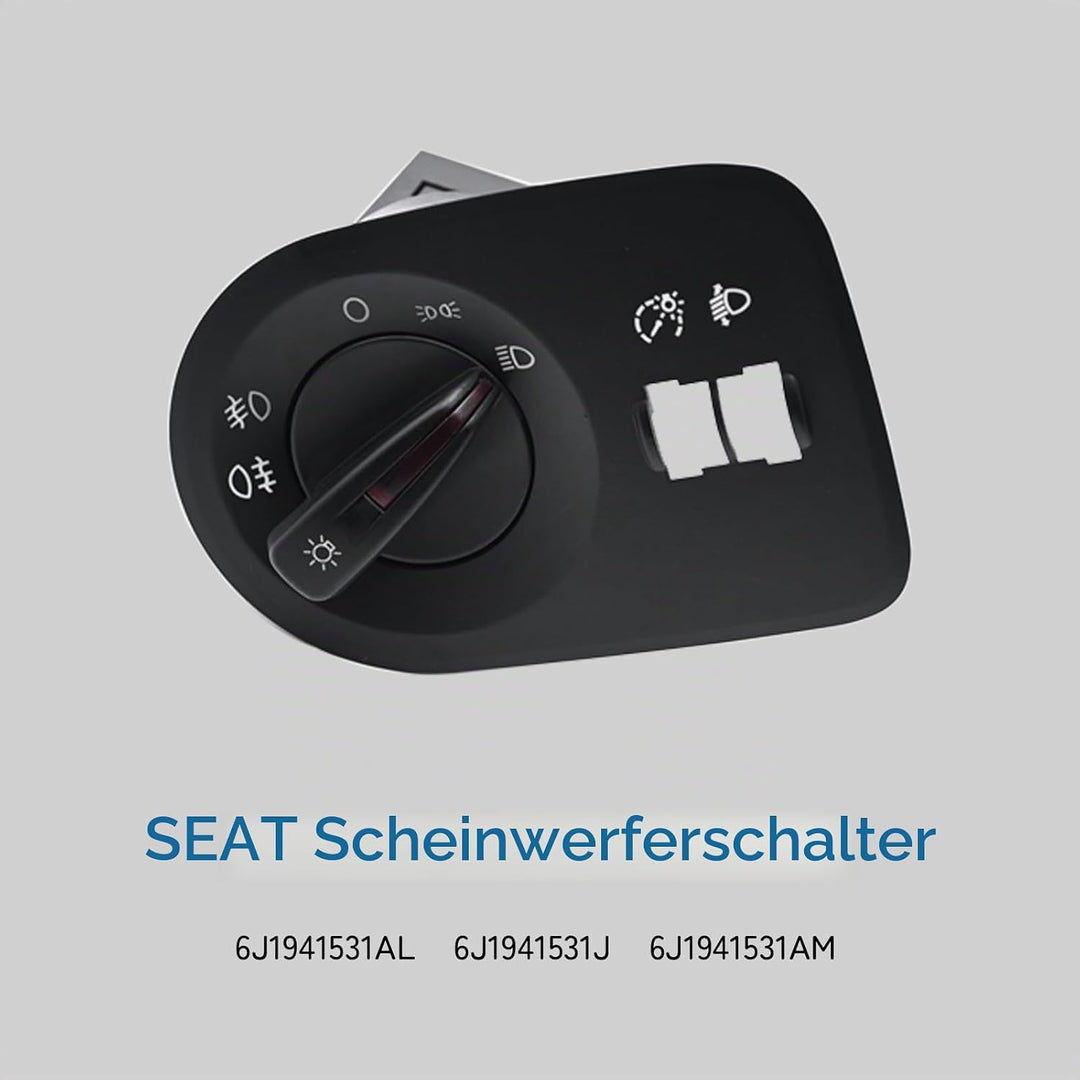 DKAEUK SEHS001 Schalter Hauptlicht für SE.AT IBIZA IV 2009 2010 2011 2012 2013 2014 2015 Schwarz, Sc