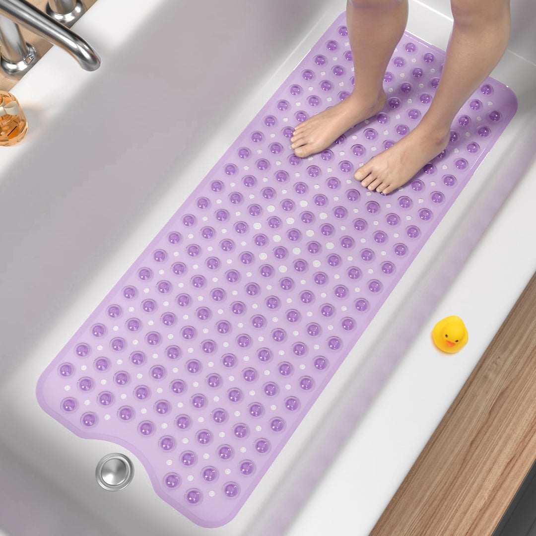 HITSLAM Badewannenmatte rutschfest, 101 x 40cm Extra Lange Antirutschmatte Badewanne, Duschmatte rut