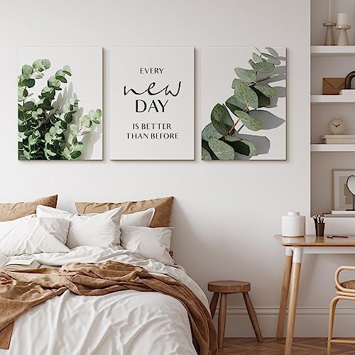 Muralo - Wandbilder Set - Leinwand Bilder Set Aufhängefertig - Bilder für Wohnzimmer Schlafzimmer -