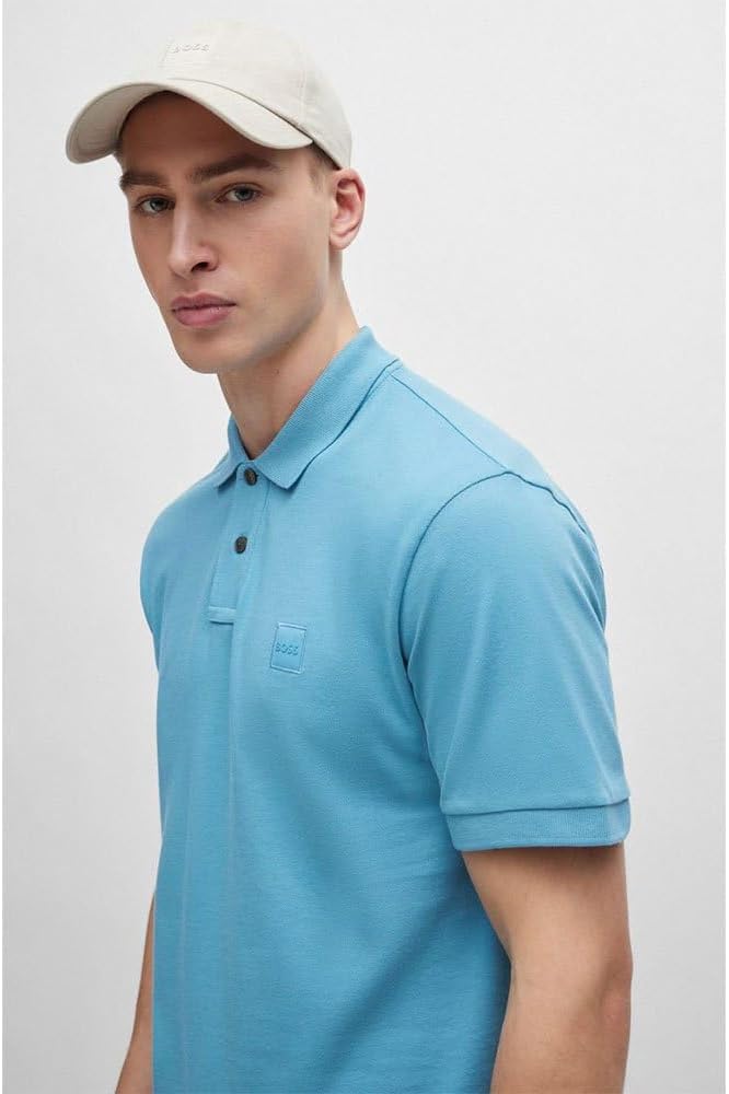 BOSS Herren Passenger Polohemd (1er Pack) S Open Blue486, S Open Blue486