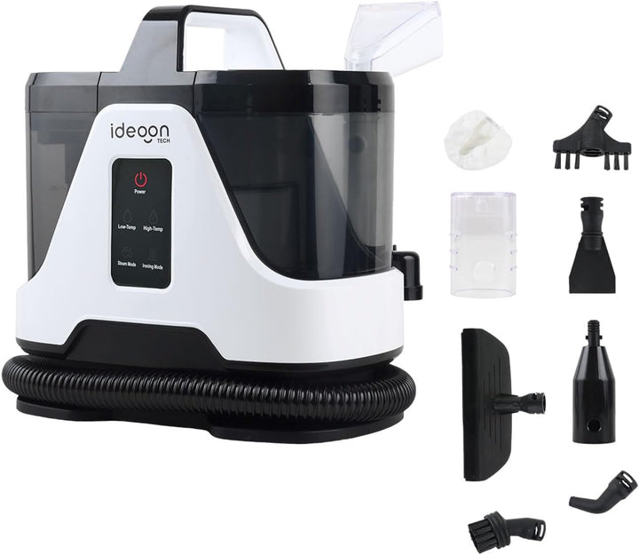 ideoon Ultimativer 3in1 Waschsauger Polsterreiniger Dampfreiniger, 1700W – Professionelle Tiefenrein