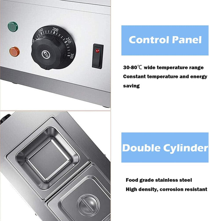 Fayelong Schokoladenschmelzmaschine & Erwärmung Elektrischer Schmelzgerät Schokoladenschmelzofen Mit