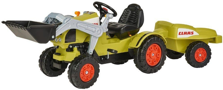 BIG - Claas Celtis Loader mit Anhänger - Kindertrettraktoren, Spielfahrzeug mit Präzisionskettenantr