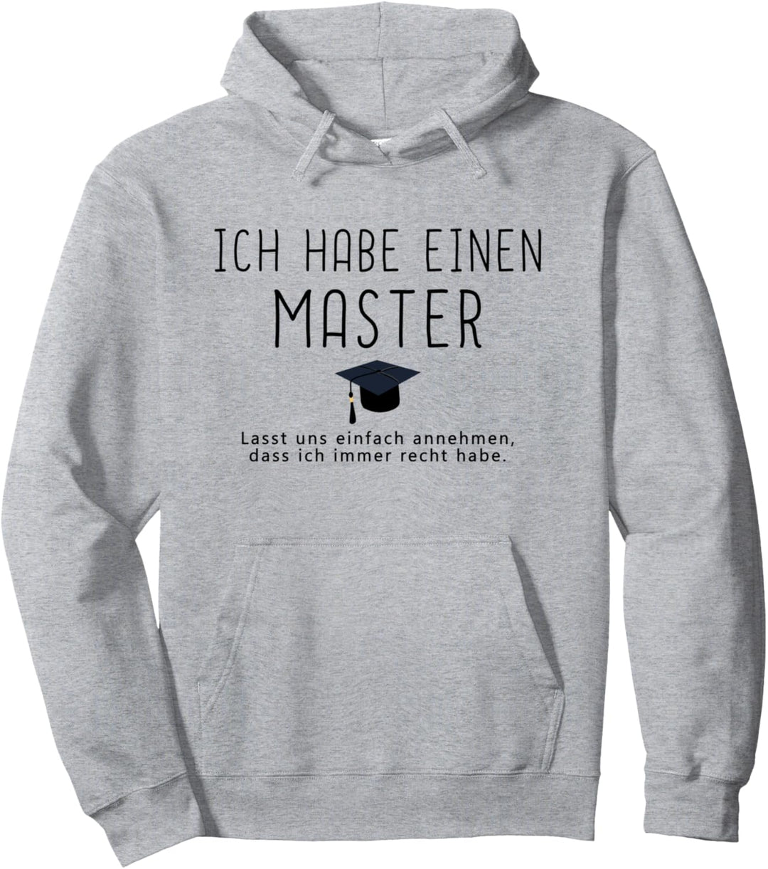Cooles Master Geschenk 2021 witziger Spruch Masterarbeit Pullover Hoodie