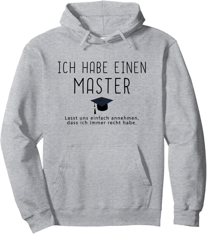 Cooles Master Geschenk 2021 witziger Spruch Masterarbeit Pullover Hoodie