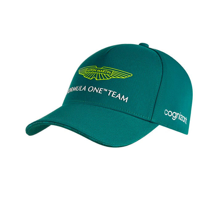 Aston Martin F1, Team Cap, 2023, grün, recycelter Repreve Stoff, One Size, Kinder, Offizieller Merch