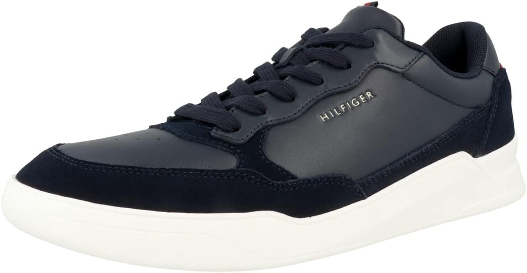 Tommy Hilfiger Herren Cupsole Sneaker Elevated Cupsole Leather Mix Schuhe 42 EU Desert Sky, 42 EU De