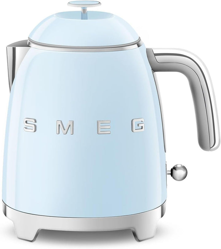 Smeg KLF05PBEU Mini Wasserkocher Blau 0.8 Liter Pastellblau, 0.8 Liter Pastellblau