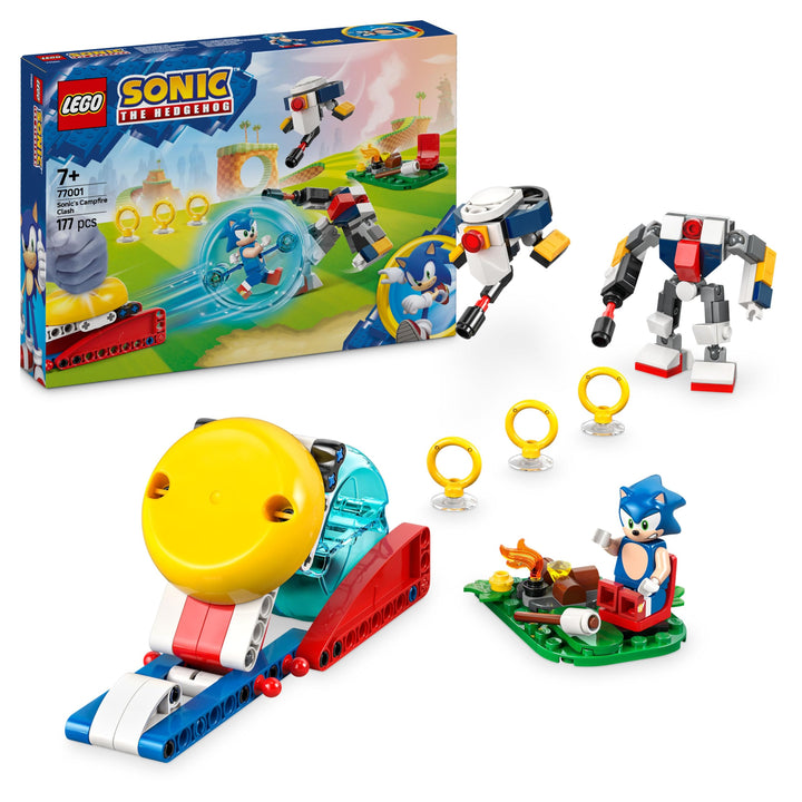 LEGO Sonic The Hedgehog Sonics Showdown am Lagerfeuer, Gaming Spielzeug für Kinder und Videospielfan