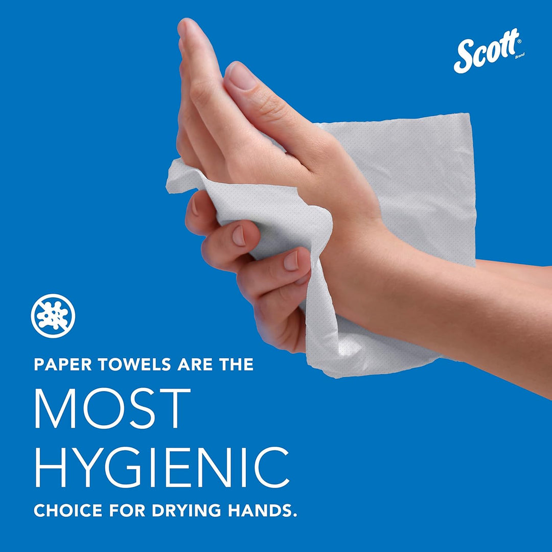 Scott Multifold Handtücher 3749 – gefaltete Papierhandtücher – 16 Packungen x 250 weisse Papierhandt