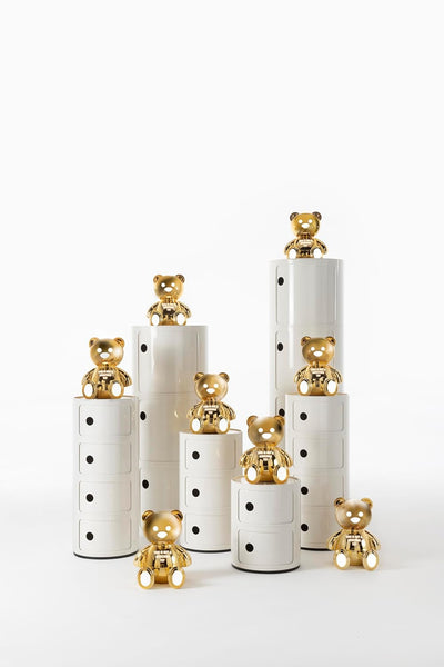 Kartell Componibili, 2 Elements, Weiss, Runde Basis 2-fächer Weiss, 2-fächer Weiss