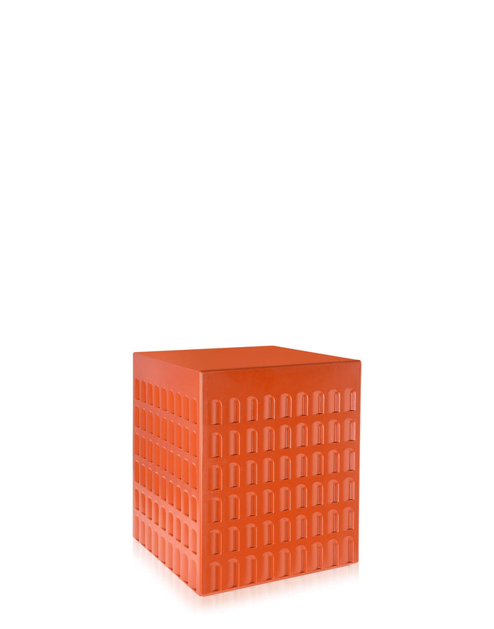 Kartell EUR, Hocker, 36 x 36 x H 45 cm Erdrot, Erdrot