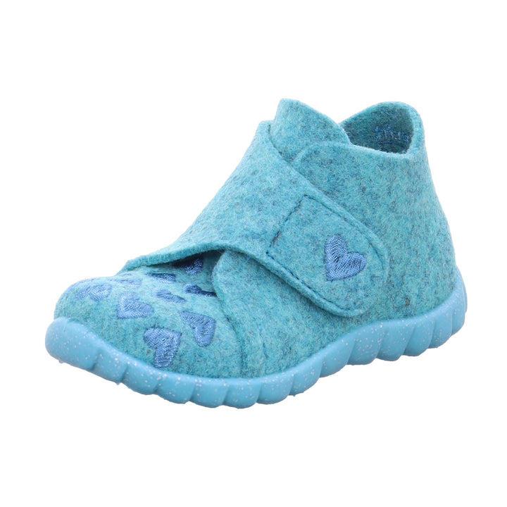 Superfit HAPPY Hausschuhe 0-800294 Mädchen 21 EU Türkis 8400, 21 EU Türkis 8400