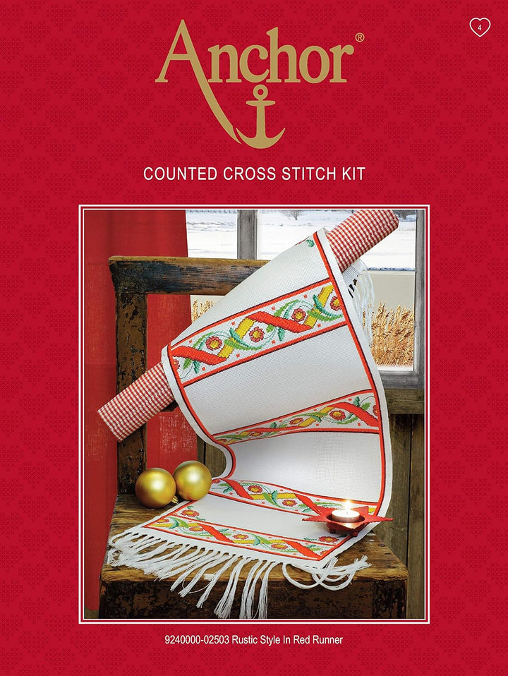 Anchor Kreuzstich-Set, 100% Baumwolle, Mehrfarbig, 27x83cm