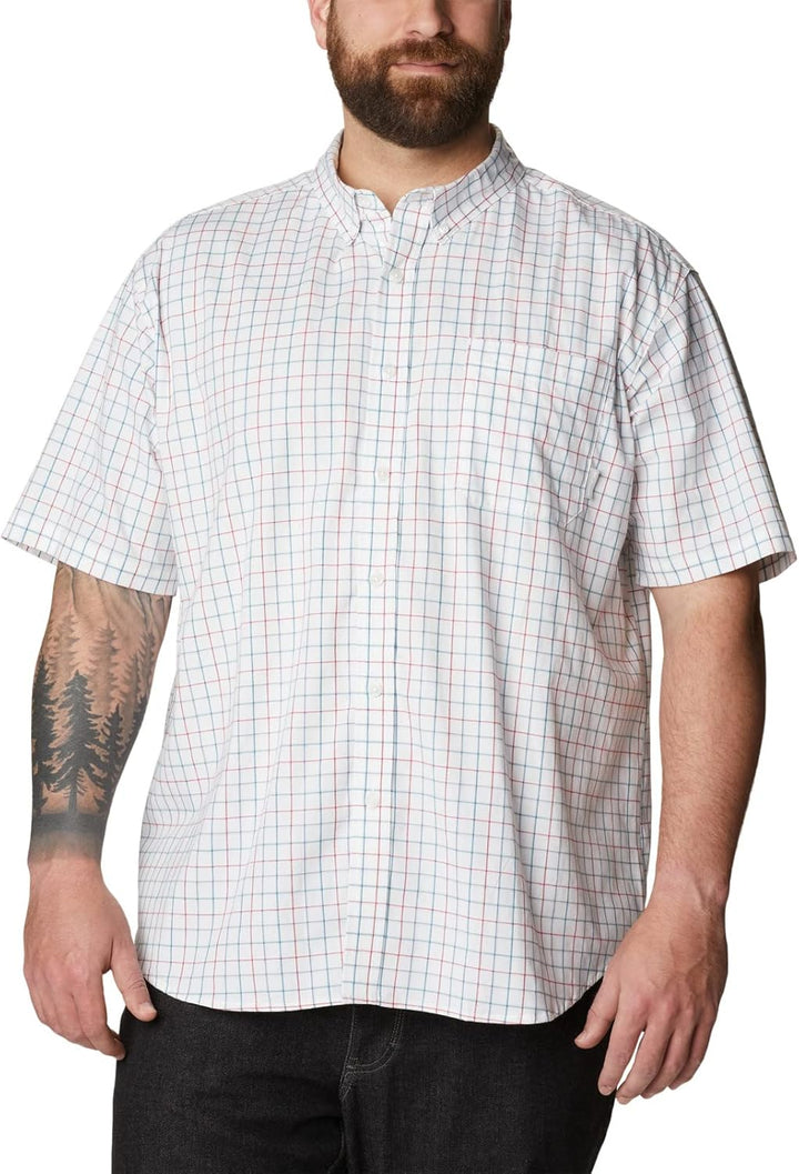 Columbia Herren Rapid Rivers Ii Short Sleeve Wander-Shirt 3X Weisses Gitter, 3X Weißes Gitter