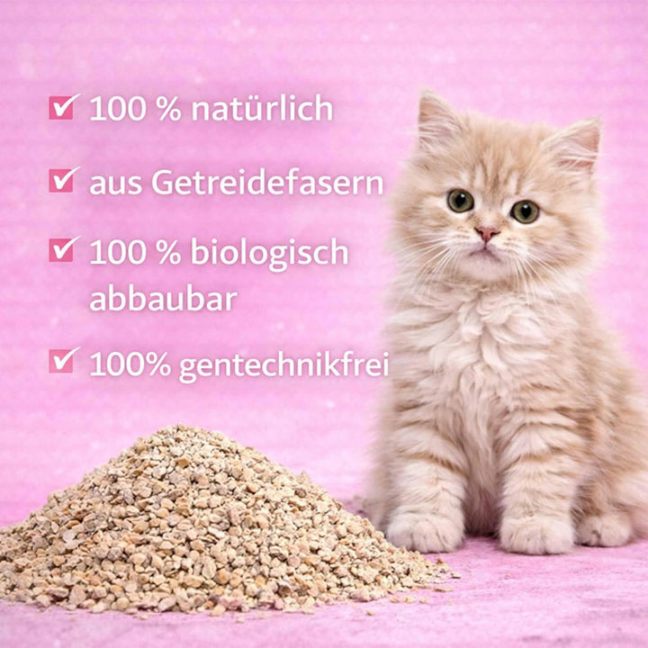 Bio-CATSIL 2x8 l Klumpstreu Katzenstreu klumpend kompostierbar 100% Pflanzenfasern