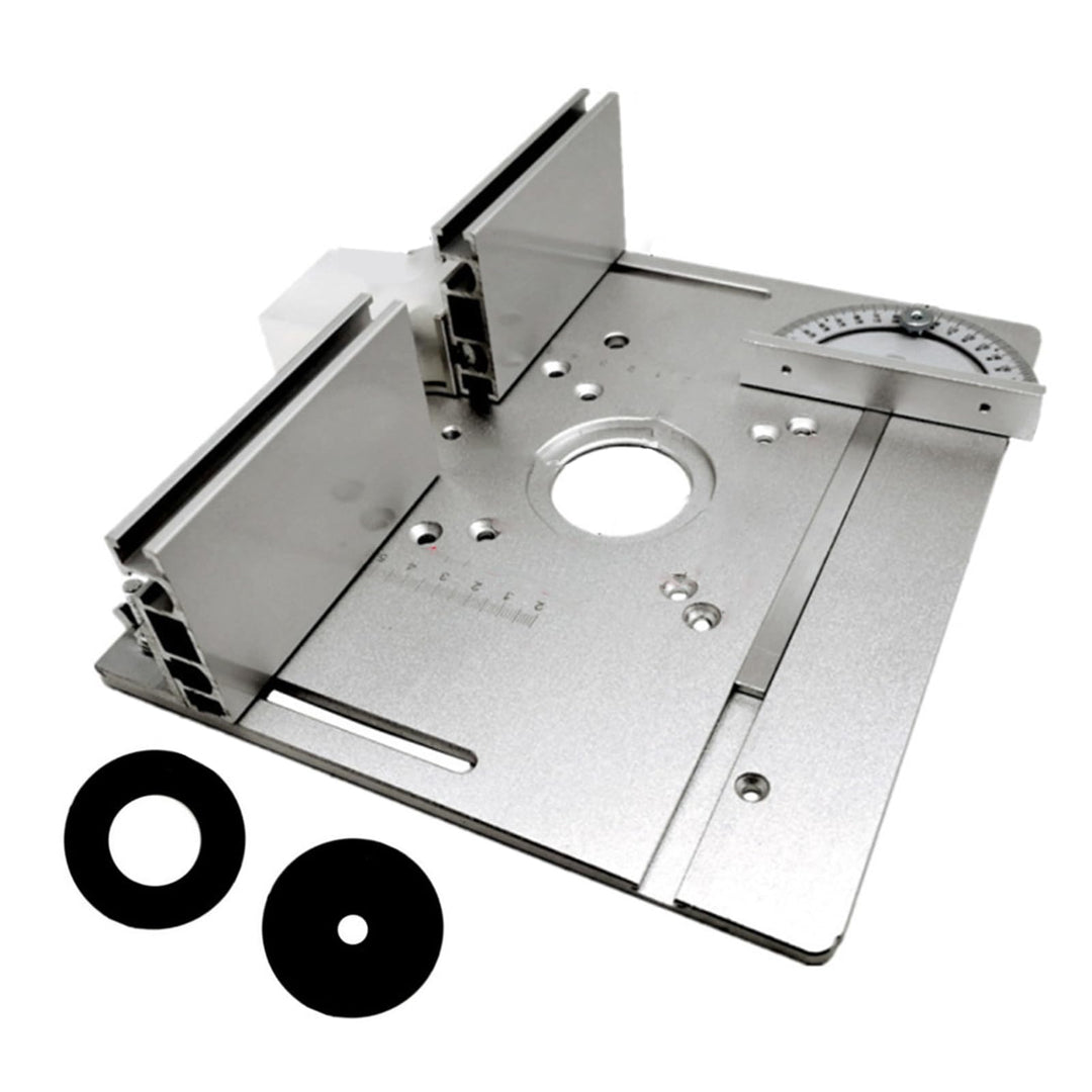 Router Tischeinsatzplatte 2 in 1 Holzbearbeitungsbank Flip Board Aluminiumlegierungskonstruktion Prä