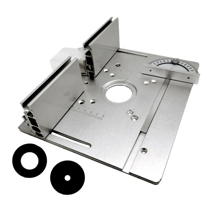 Router Tischeinsatzplatte 2 in 1 Holzbearbeitungsbank Flip Board Aluminiumlegierungskonstruktion Prä