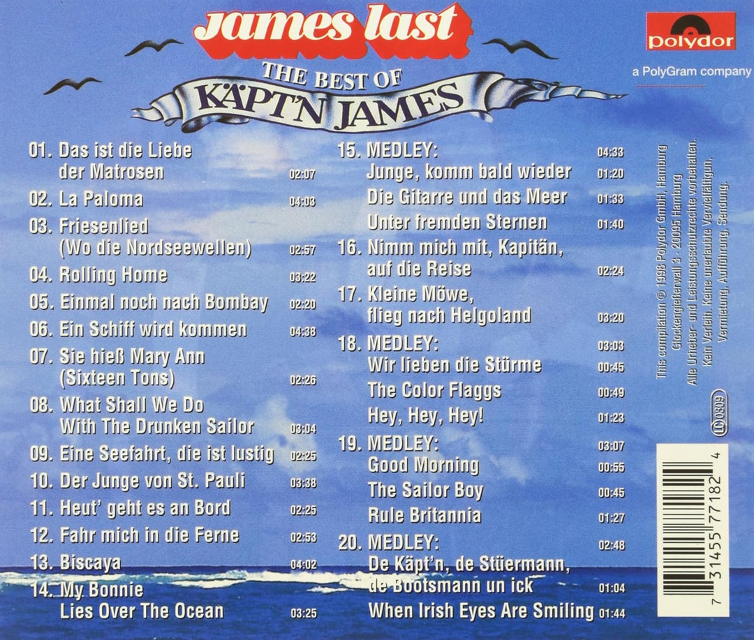 The Best Of Käpt'n James, Audio-CD