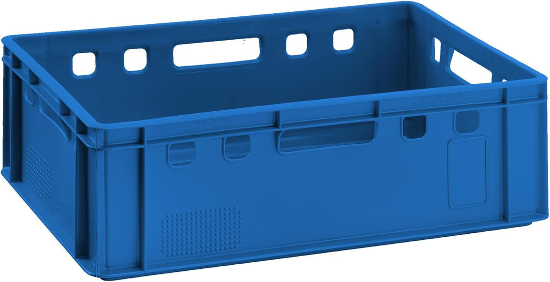 BURI 5x Fleischkiste E2 Metzgerkiste 60x40x20cm lebensmittelecht, robust, stapelbar - Universal Bunt