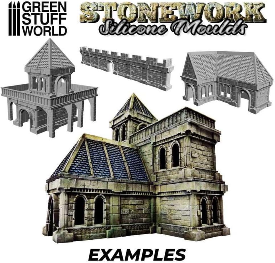 Green Stuff World Stonework Silikonformen