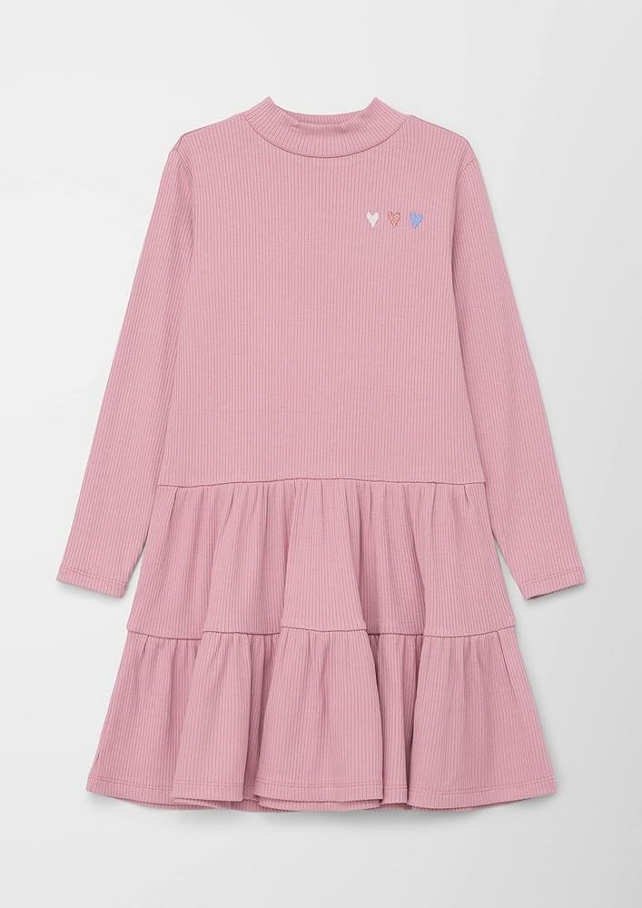 s.Oliver Mädchen Kleid, kurz 104 4407 Pink, 104 4407 Pink