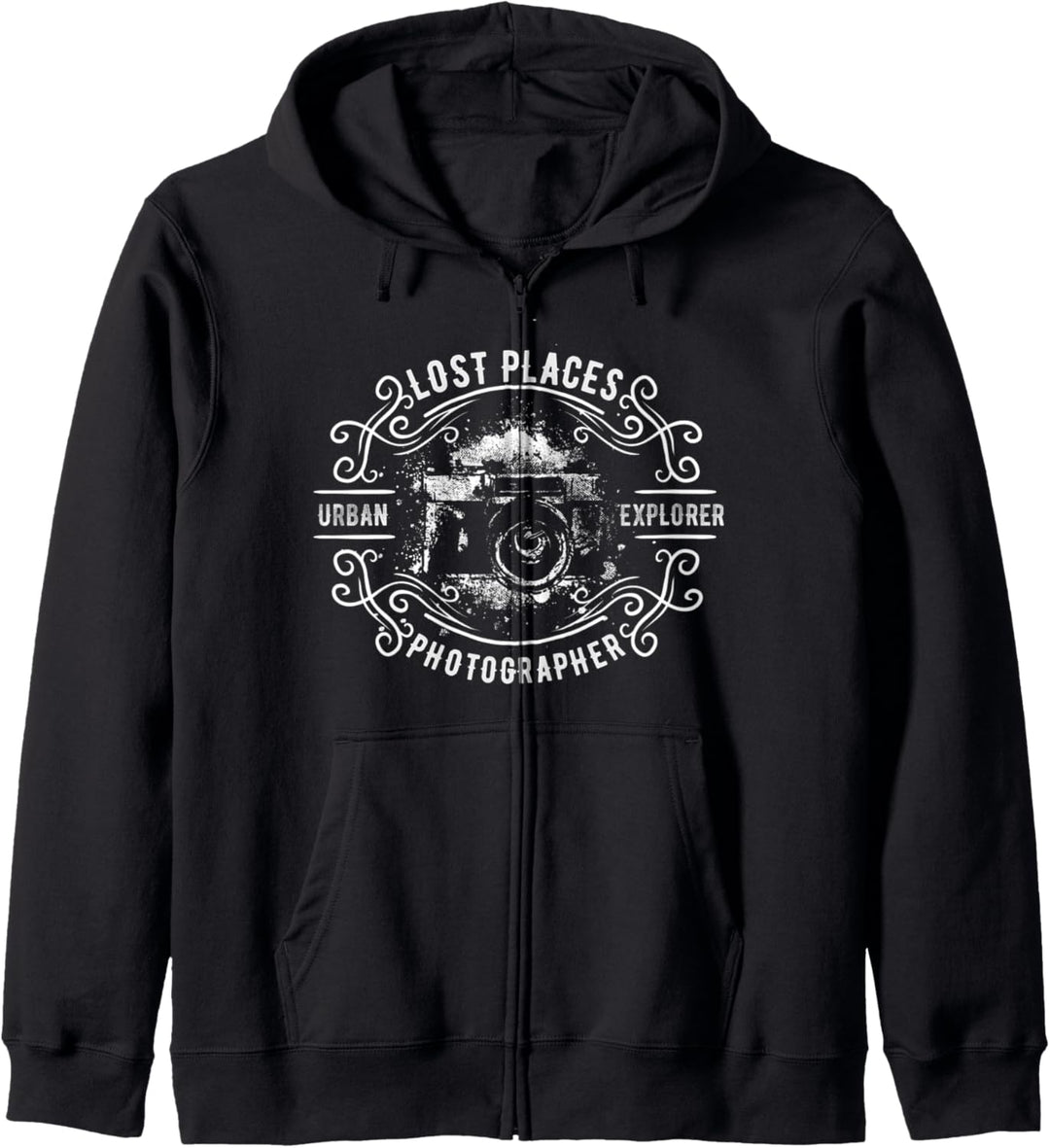 Lost Places Urban Explorer Photographer vintage distressed Kapuzenjacke