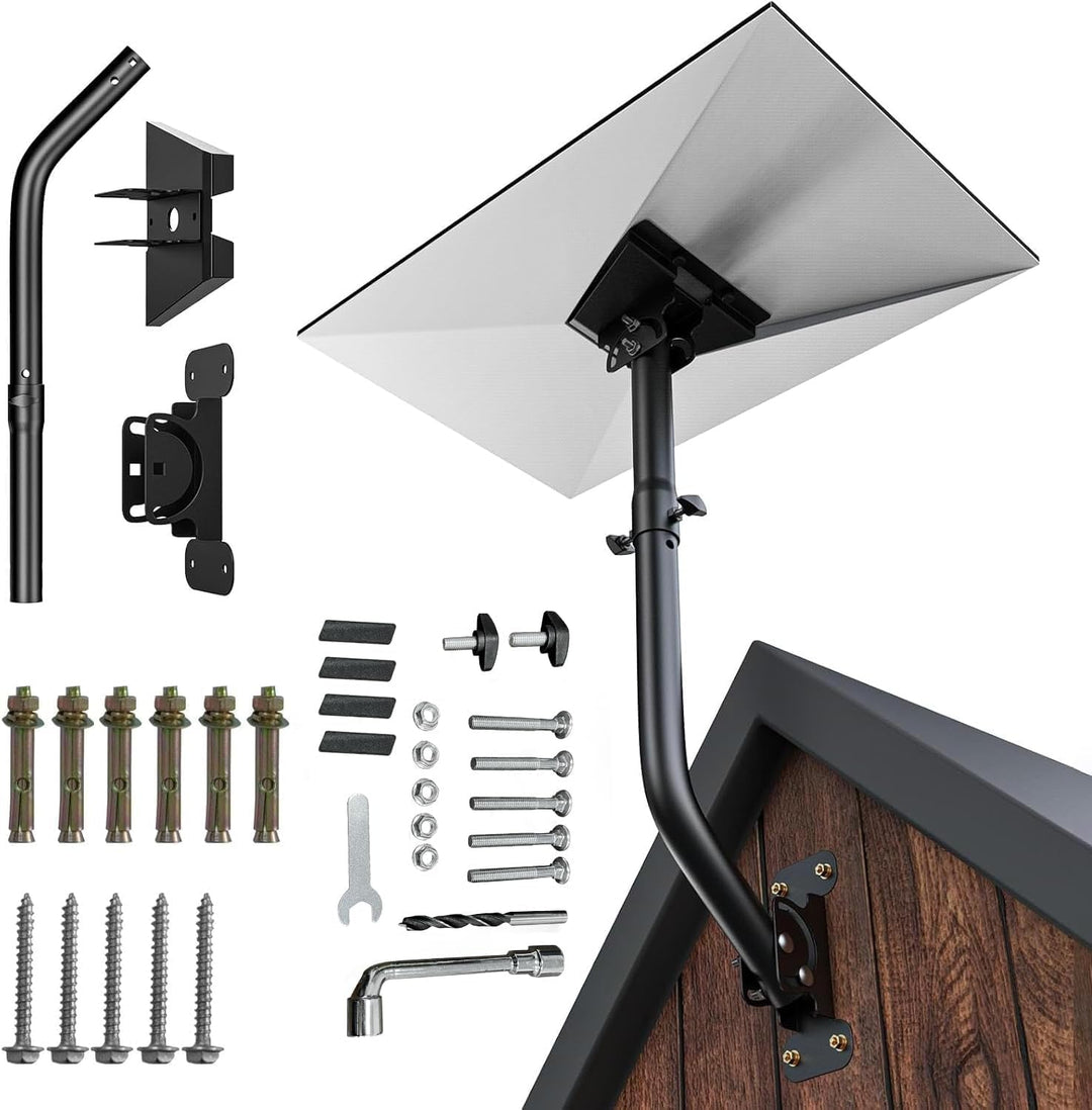 Starlink Gen 3 Halterung 360° Verstellbare Wandhalterung Mast Montagekit mit Rohradapter Starlink Ge