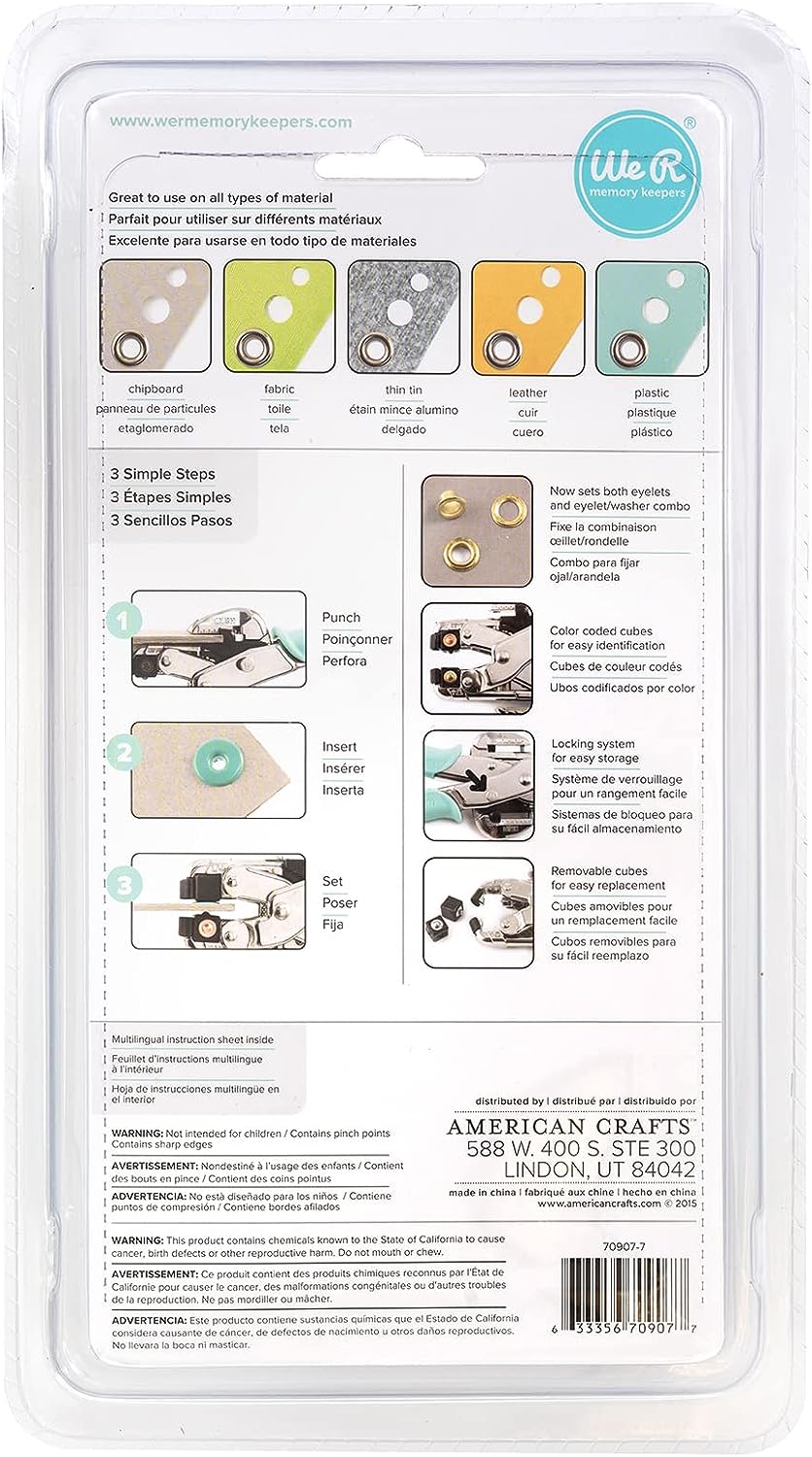 American Crafts We R Memory Keepers Bastelartikel, Platic, Blau We R Memory Keepers Crop-A-Dile Stan