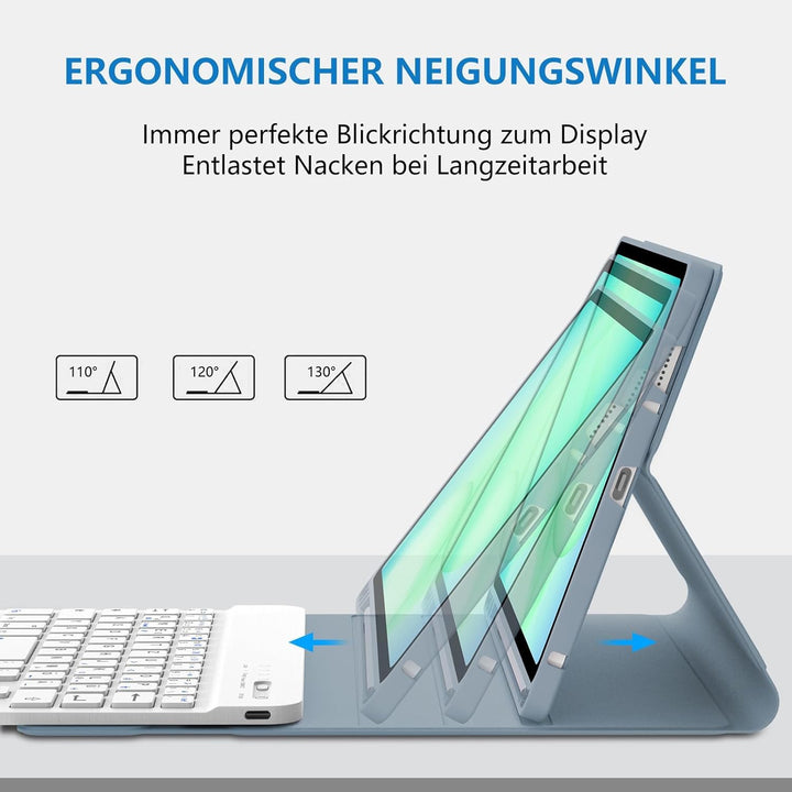 Hülle mit Tastatur für Samsung Galaxy Tab A11 8,7" (2025 SM-X133/X135) und Tab A9 8,7" (2023 SM-X110