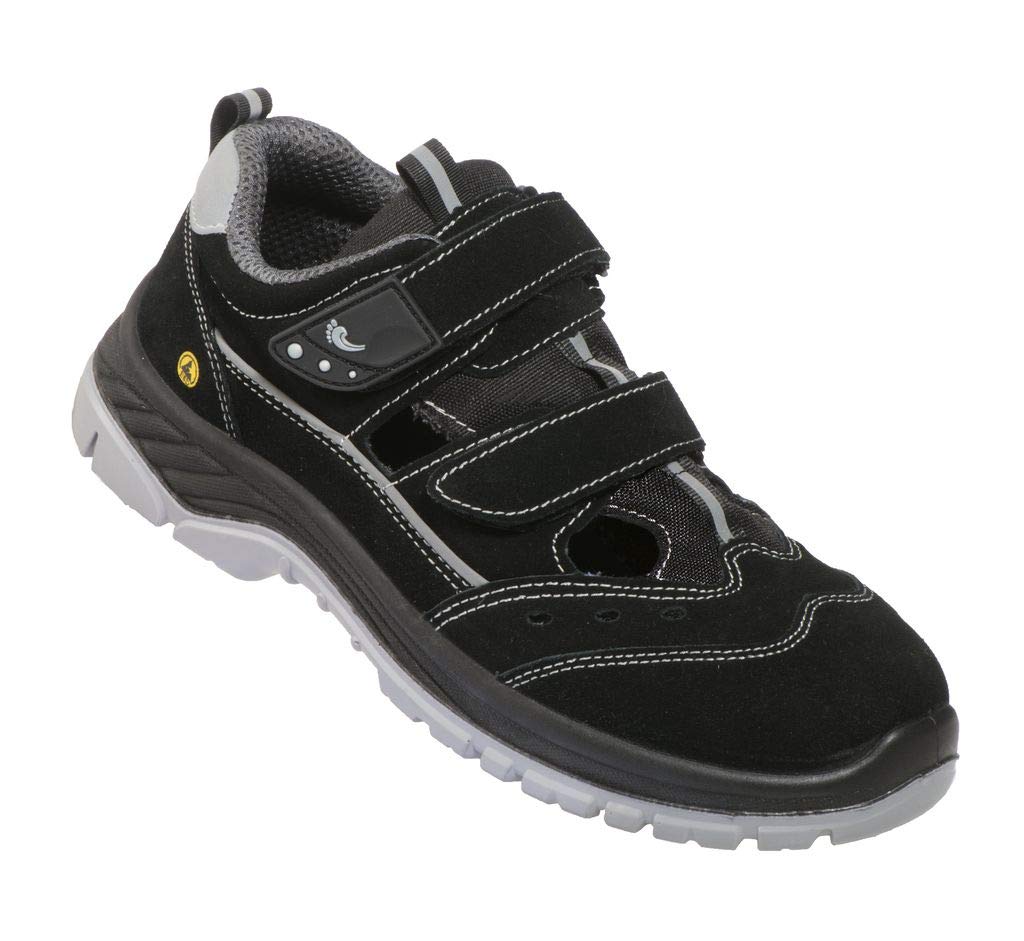 BAAK Sicherheitsschuhe Henry Industrial S1P Sicherheitssandalen BGR191 Grösse 45, schwarz, 8424 45 E