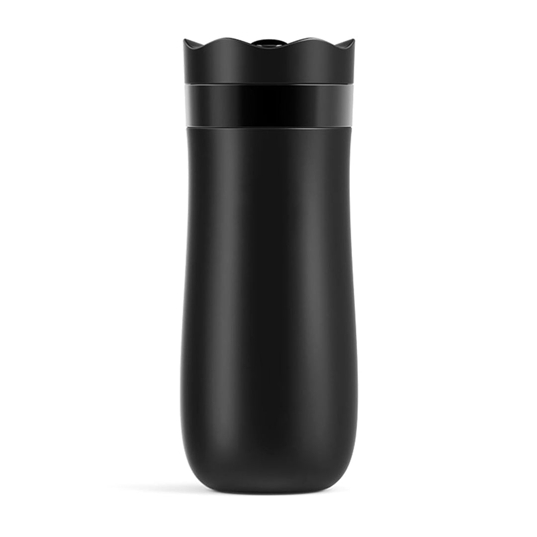 Tragbare French Press, Reise-French-Kaffeekanne mit doppelwandiger Kaffeekanne, Edelstahl-Kaffeetass