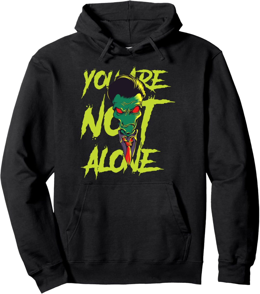 Nicht Allein Alien Eindringling Weltraum Ufo ET Geschenk Pullover Hoodie
