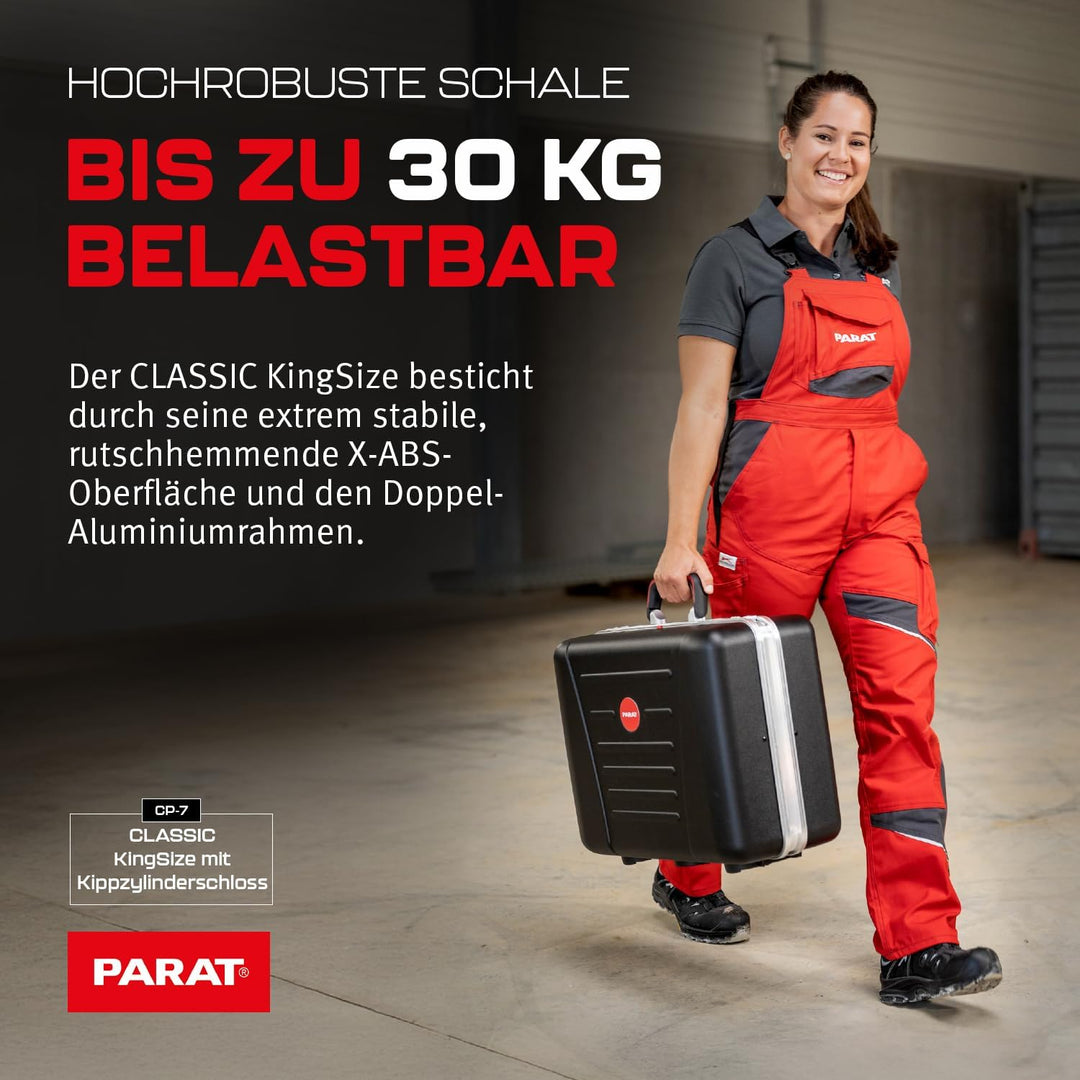 PARAT CLASSIC KingSize CP-7 | Werkzeugkoffer leer mit CP-7 Halterungen | Inkl. BASIC Roll-Up Case 8