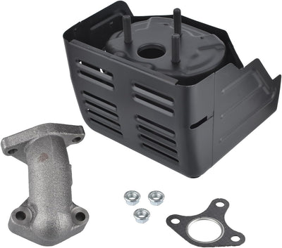 Cancanle Schalldämpfer Auspuffanlage mit Krümmer Ersatz für Honda GX240 GX270 8HP & 9HP Motor