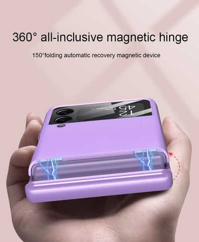 COQUE Galaxy Z Flip 3 5G Hülle, aufklappbare All-Inclusive-Hülle, klappbare Handyhülle für Samsung G