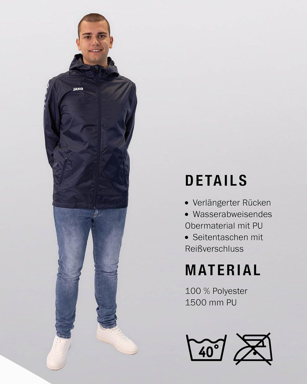 JAKO Ball Performance 3.0-14 Panel Handgenäht 4XL marine, 4XL marine