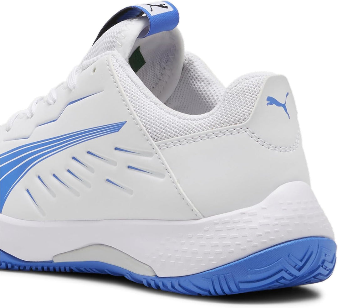 PUMA Unisex Kinder Accelerate Jr Handballschuh 33 EU Puma White Bluemazing, 33 EU Puma White Bluemaz