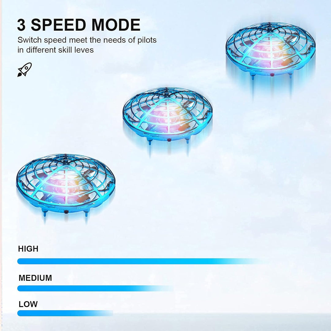 New Drones à Main, Mini-Drone UFO Mains Libres hélicoptère à Induction Infrarouge Rotaion 360 °, Tél