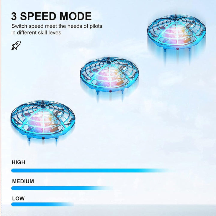 New Drones à Main, Mini-Drone UFO Mains Libres hélicoptère à Induction Infrarouge Rotaion 360 °, Tél